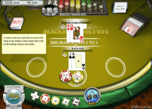 online blackjack table