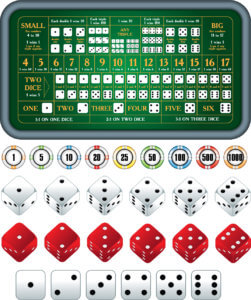 image of online sic bo betting table