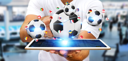 image of online sports betting - soccer